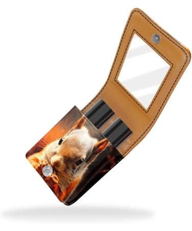 Travel Lipstick Organizer Case | Portable Makeup Bag with Mirror | Cute Animal Design | Shop Now - Buy Online on GoSupps.com