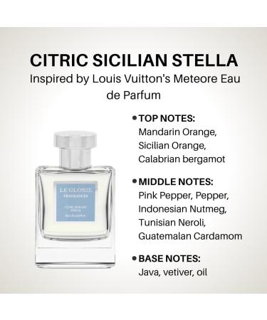 Inspired by LV Meteore Citric Sicilian Stella EDP Long Lasting 12-14 Hours Perfume Spray for Men All Skin Types Cruelty Free 0.33 oz 10ml Inspired by LV Meteore Eau de Parfum 0.33 Fl Oz (Pack of 1) - Buy Online on GoSupps.com