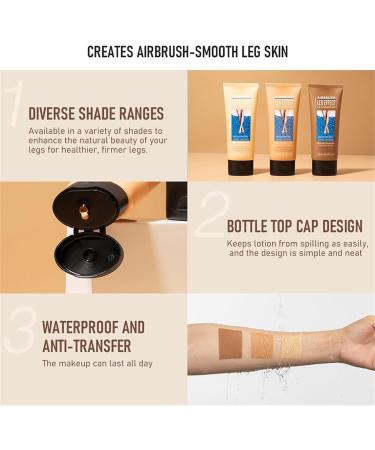 Leg Makeup Waterproof No Transfer for Women Leg Makeup Lotion Leg Vein Cover up Makeup Full Coverage Foundation and Concealer Waterproof Natural Skin Tone of Legs (Color : Bronze) - Buy Online on GoSupps.com