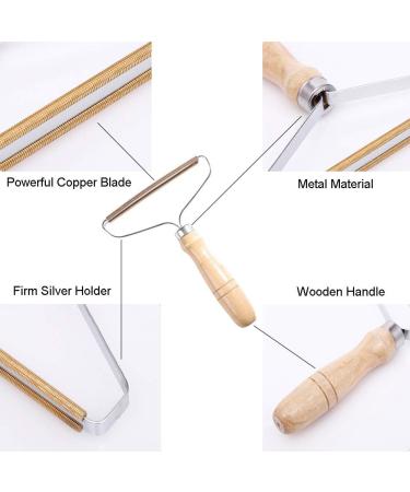 Portable Carpet Hair Remover with Wooden Handle | Double Sided Metal Scraper | Ideal for Indoor & Car Carpets | Pet Hair Removal | 1 Pc - Buy Online on GoSupps.com