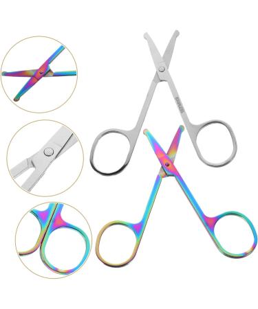 Mipcase 6 Pcs Nose & Ear Hair Cutters Set - Titanium Stainless Steel Trimmers for Facial & Baby Hair - Assorted Colors - Buy Online on GoSupps.com