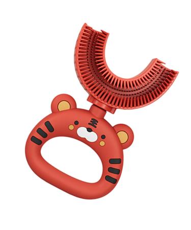 Sirseon U-shaped toothbrush for children silicone-u-shaped toothbrush |Child -friendly toothbrush with a soft silicone brush head - soft silicone brush head extra soft toothbrush training