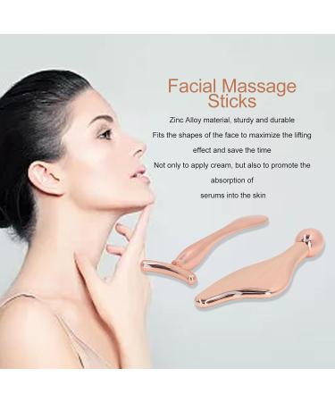 2-Piece Facial Scooter Massage Bars | T-Shaped Massager Set | Cooling Metal Face Tools for Beauty & Eye Puffiness Reduction - Buy Online on GoSupps.com