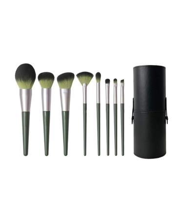 Makeup Brush 11 Pieces Green Makeup Brush Set Premium Synthetic Foundation Blending Eyeshadow Make-up Brushes Set Foundation Brushes