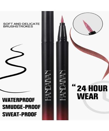 Glitter Liquid Eyeliners - Waterproof Eye Liner Eye Liner Pencil 5 Colors Color Eyeliners Long-Lasting Glitter Eye Liner Pencil for Girls Dance Night Women B - Buy Online on GoSupps.com