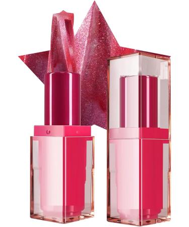 Shimmering lipstick for women - moisturizing shimmering lip balm - glittery lipstick. Moisturizing lip balm waterproof cosmetics long-lasting lipstick for - Buy Online on GoSupps.com
