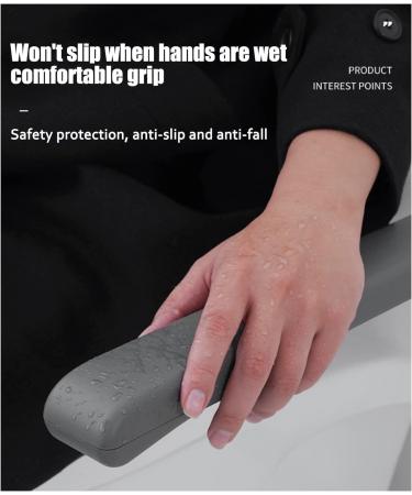 Folding Toilet Bar for Elderly Grab Bar Flip Up Tub Grab Bars Rails Wall Mounted Bed Support Handrails Assist Rail Steady Handle Balance Assist for Shower Bathtub Toilet (Black)(White) 70cm White - Buy Online on GoSupps.com