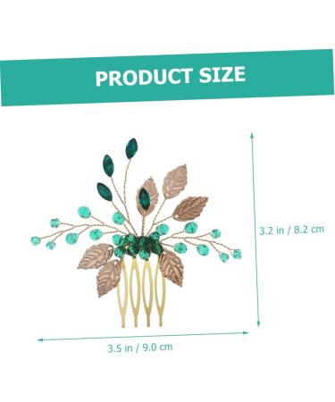 MUSISALY Rhinestone Tuck Comb Hair Accessories for Women Wedding Rhinestone Hair Accessories Bridal Hair Accessories Wedding Hair Accessories for Bride Leaf Hair Accessories Leaf Hair Comb - Buy Online on GoSupps.com