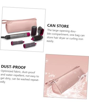 Ipetboom 7pcs Travel Carrying Case Hair Curler Anti- Scratch Hair Blower Pouch Case for Hair Dryer Styler Pinkx7pcs 35X13X13CMx7pcs - Buy Online on GoSupps.com