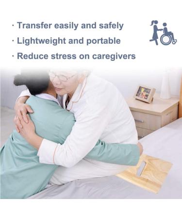 Transfer Board Made of Heavy-Duty Wood for Patient Senior and Handicap Move Assist Holds up to 550 Pounds One Cut Out Handles 30 x 8 x 0.75 - Buy Online on GoSupps.com