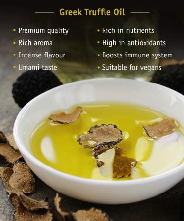 Dirfis White Truffle Oil | with Genuine Greek Extra Virgin Olive Oil | Cook for Perfection | 100ml - Buy Online on GoSupps.com