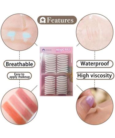 400Count Natural Invisible One Side Eyelid Tape Stickers Waterproof Breathable Self-Adhesive Eyelid Lift Strip Instant Eye Lift Without Surgery Perfect for Uneven Droopy Hooded eyelids Small Size 2.5MM 400PCS Pink - Buy Online on GoSupps.com