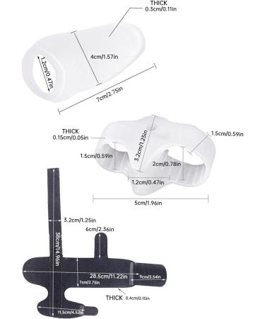 Orthopedic Toe Separator Corrector Set for Women & Men - 5 Pack Non-Surgical Hallux Valgus Correction - Big Toe Straightener for Comfortable Wear - yn1160 - Buy Online on GoSupps.com