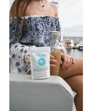 FijiKava Instant Kava Kava Powder 500g Premium Kava Root Powder with High Kavalactone Content Natural Relaxation Aid for Calmness Stress Relief and Sleep Support Easy-to-Mix - Buy Online on GoSupps.com