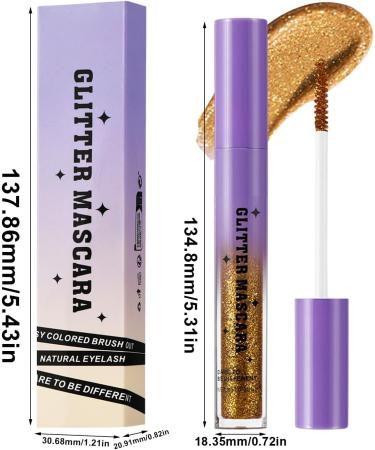 Glossy Mascara Long-Lasting - Waterproof Lengthening Curling Long-Lasting Eyelash Makeup for Weddings Dates Travel Parties Evening Events Stage Performances Proms - Buy Online on GoSupps.com