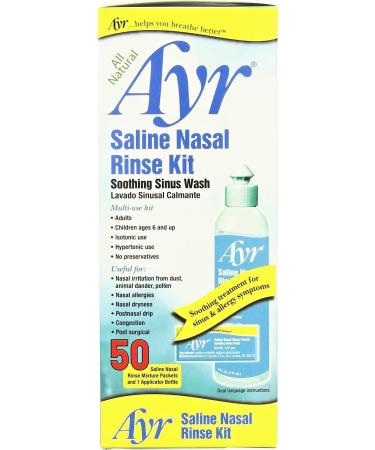 Buy Ayr Saline Nasal Rinse Kit - Soothing Nasal Relief Worldwide Shipping - Buy Online on GoSupps.com