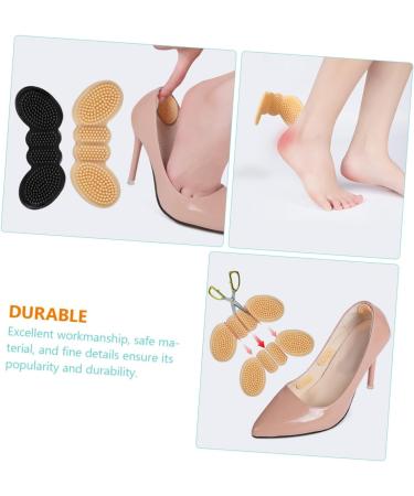 FRCOLOR 4 Pairs Butterfly High Heel Cushions - Self-Adhesive Silicone Shoe Inserts for Women - Comfortable Heel Grips & Liners (10x4CM - Buy Online on GoSupps.com