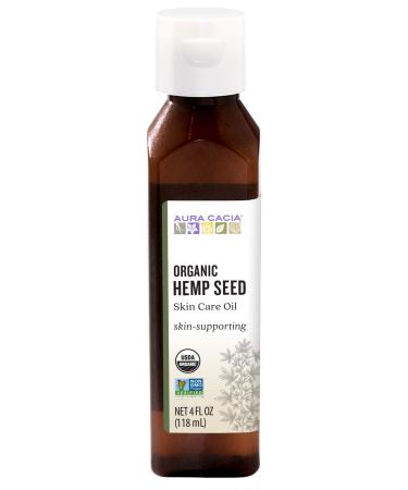Aura Cacia Organic Hemp Seed Oil | GC/MS Tested for Purity | 118ml (4 fl. oz.) Hemp Seed 4 Fl Oz (Pack of 1) - Buy Online on GoSupps.com