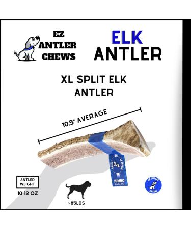 EZ Antler Chews - Elk Antlers for Dogs - Extra Large Split - Dogs under 36kgs - Long Lasting Dog Treats Dog Chews - Marrow Bone Dog Treats Naturally Shed Preservative Free Cruelty Free Antler Dog Chew - Buy Online on GoSupps.com
