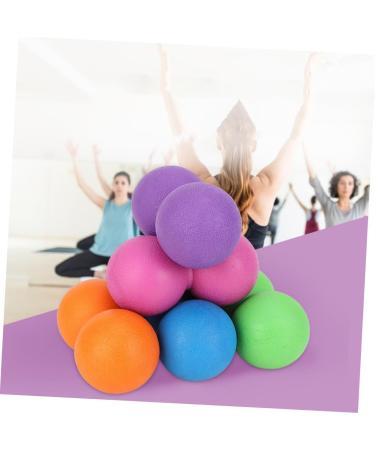 Beaupretty 2-in-1 Yoga & Lacrosse Balls - Foam Fitness Mobility Roller for Plantar Fasciitis & Massage - Violet - Buy Online on GoSupps.com