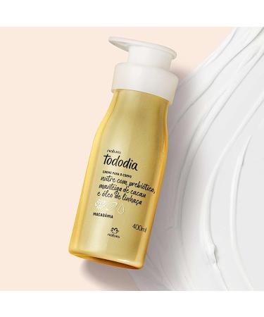 Natura Todo Dia Macadamia Body Cream 400ml - Nourishing Moisturizer for Every Day Use | Shop Internationally - Buy Online on GoSupps.com