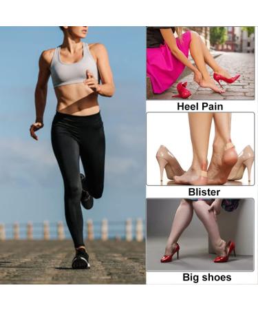 Oluksk Heel Cushions - Self-Adhesive Foot Care Pillows for Oversized Shoes (Khaki 10mm 2 Pairs) | Comfort & Protection - Buy Online on GoSupps.com