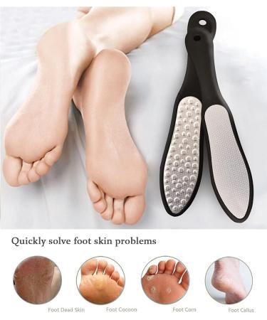 Roser Rose Foot Ripe - Double-Sided Stainless Steel Corneal Remover & File | Portable Foot Care Tool for Dead Skin Removal - Buy Online on GoSupps.com