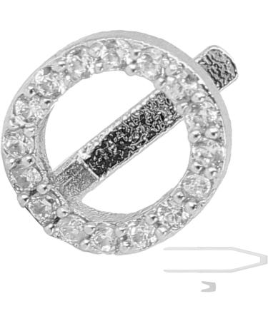 Hip Hop Tooth Decoration for Halloween Fashionable Copper Tooth Accessory (Silver) O Silver - Buy Online on GoSupps.com