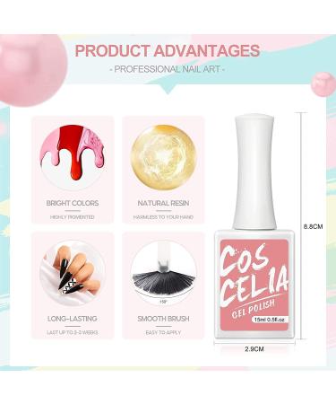 8 Color Gel Nail Polish Kit for DIY Manicure | Soak Off UV LED Gel Starter Set for Women | Nail Art Supplies for All Seasons - Buy Online on GoSupps.com