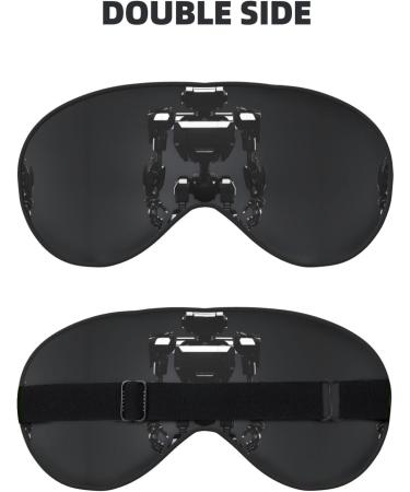 SSIMOO Black Robot Print Eye Mask - Ultra-Soft Light-Blocking for Optimal Comfort & Restful Sleep - International Shipping Available - Buy Online on GoSupps.com