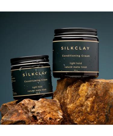  SILKCLAY SILKCLAY Silkcream Conditioner - 60 ml - Natural Finish - Medium Hold - Buy Online on GoSupps.com