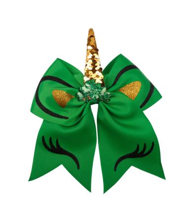 Beavorty Irish Day Hairpins Patricks Hair Bows girl hair bows Kids Hairpin Bowknot Clips Green Bowknot Barrettes Irish Hair Clips halloween bow tie accessories child fabric