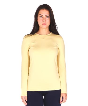 Thermajane Thermal Shirts for Women Long Sleeve Winter Tops Thermal Undershirt for Women Nude Small