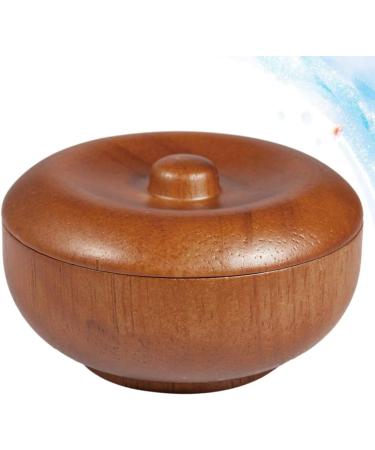FARUTA Wooden Shaving Bowl for Men - Teak Wood Shaving Cream Bowl with Lid | International Shipping Available - Buy Online on GoSupps.com