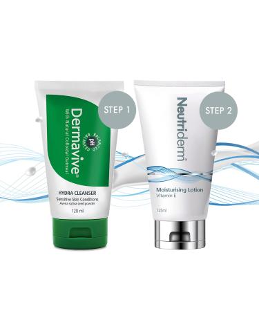 Pre-Makeup Bundle 1 – Dermavive Hydra Cleanser 120ml + Neutriderm Moisturising Lotion 125ml