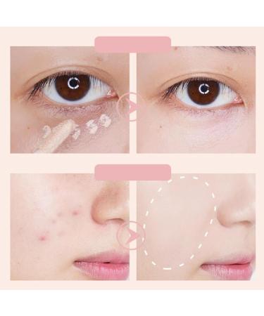 SSENTY Liquid Concealer Korean Concealer Stick for Foundation High Coverage Concealer Stick Double Sided Concealer with Brush Long Lasting Waterproof Concealer - Buy Online on GoSupps.com