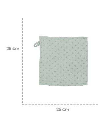 Buy Lil Planet Organic Washcloth Set of 5 - Frosty Green Muslin 100% Organic Cotton GOTS Certified 25x25 cm - Eco-Friendly Baby Care - Buy Online on GoSupps.com