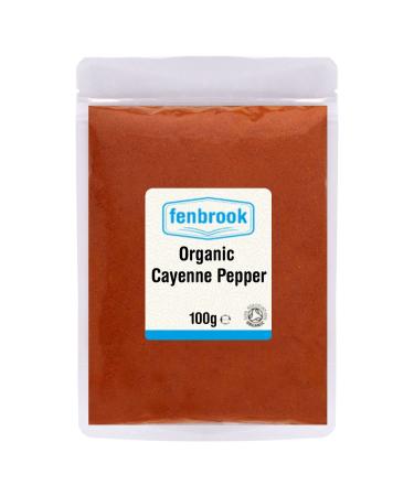 Organic Cayenne Pepper 100g Certified Organic by Fenbrook Organic