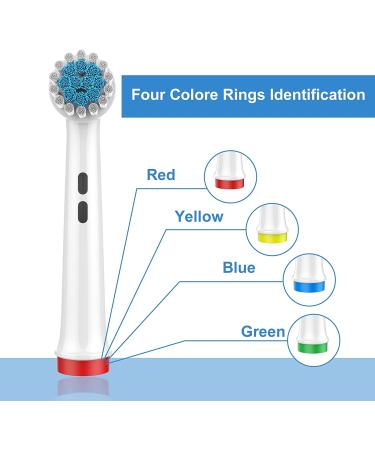 4 Pack of Replacement Toothbrush Heads for Oral-B | Compatible with Oral B Braun Electric Toothbrush Eb17-xs - Buy Online on GoSupps.com