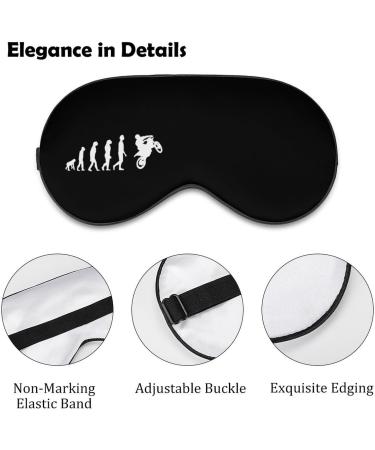 Funny Evolution Motorbike Rider Sleep Mask | Adjustable Eye Mask for Men & Women | Effective Shading Blindfold - dsavjk4378 - Buy Online on GoSupps.com