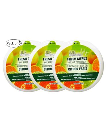 Odor Doctor Gel Air Freshener- Fresh Citrus (340g) (Pack of 3)