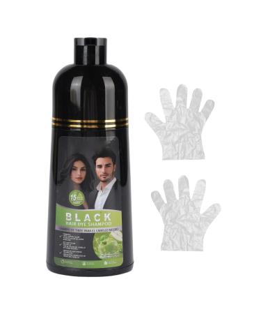 Dioche Shampoing Colorant V g tal Couverture des Cheveux Gris Shampoing pour Cheveux Noirs Non Gras pour Tous les Types de 500ML