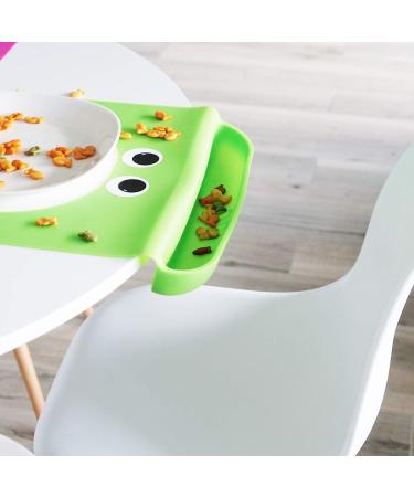 Cibo Food Catching Baby Placemat with Suction - Silicone Wide Mouth Mat for Toddlers, Kids & Babies - Strawberry Red | Watch Video Demo - Buy Online on GoSupps.com