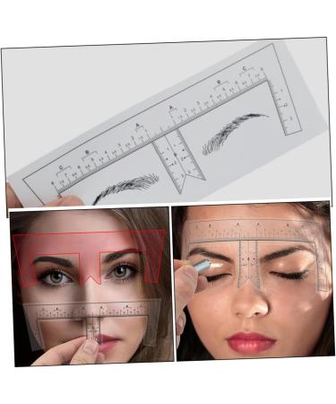 Beatifufu 10pcs Eyebrow Design Ruler Eyebrow Diy Stencil Measuring Ruler Eyebrow Trimming Positioning Ruler - Buy Online on GoSupps.com