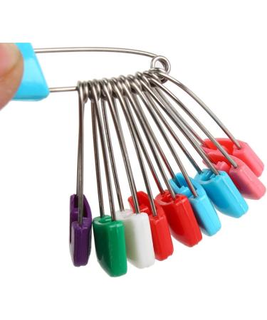 Serlium Safety Pins for Clothing - 10pcs Diaper Pins for Babies & Children Ideal for Dress & Cloth Diapers - Buy Online on GoSupps.com