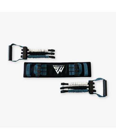 SmartWorkout SmartPress - Adjustable Resistance Pectoralis & Back Expander | 80kg Capacity | 6 Foam Loop Bodybuilding Tapes - Buy Online on GoSupps.com