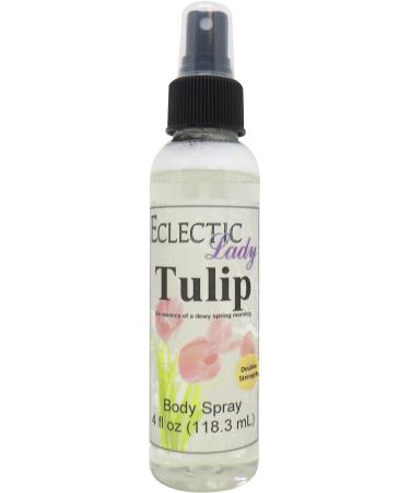 Tulip Body Spray (Double Strength) 4 ounces Body Mist for Women with Clean Light & Gentle Fragrance Long Lasting Perfume with Comforting Scent for Men & Women Cologne with Soft Subtle Aroma For 4 Fluid Ounces (Double Strength)