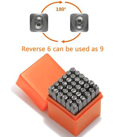 RIVTUN Professional 36-Piece Metal Stamping Tool Set - Number & Capital Letter Stamp Set (A-Z & 0-9) - 1/4 inch - Ideal for Jewelry Craft Stamping - Buy Online on GoSupps.com
