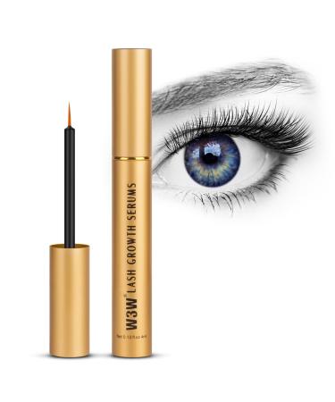 LOPHE Eyelash Growth Serum Lash & Brow Serum for longer and fuller eyelashes natural and safe ingredients not tested on animals Lash Serum for fast eyelash growth 4 ml gift for women Golden