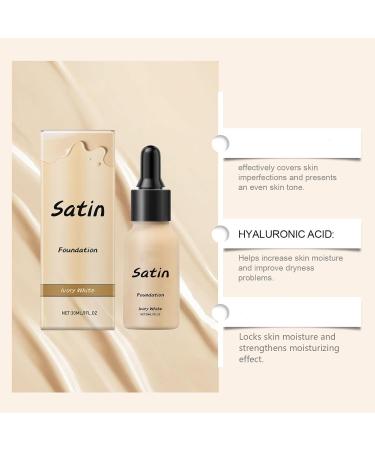 homomdy Satin Dropping Foundation Long Lasting Nuder Makeup Brightening Oil Control Full Coverage for Concealer Makeup Moisturizing Brightening Liquid Foundation 2pcs - Buy Online on GoSupps.com